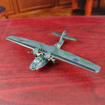 1/144 Ölçekli RAF Konsolide PBY Catalina Deniz Uçağı Bombacı Diecast Metal Askeri avcı modeli Oyuncaklar Hediye Koleksiyonu Çocuklar İçin