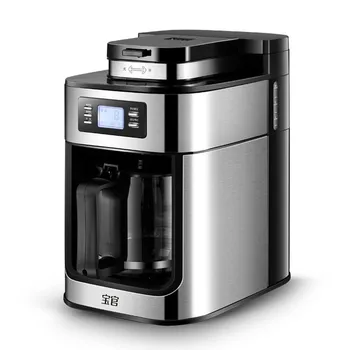 1.2 L Kahve Makinesi Elektrikli Kahve makinesi Kafeterya süt köpürtücü Otomatik Kahve Çekirdeği Değirmeni Pot ile Ofis ve Ev için