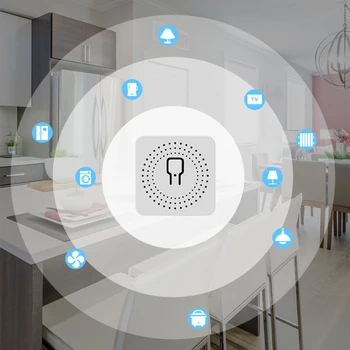 1 ADET 16A 2 Yollu Kontrol Mini Akıllı Wifi DIY Anahtarı Evrensel Akıllı Ev Anahtarı Alexa Google Ev İçin Akıllı Yaşam App