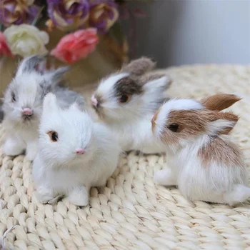 1 Adet Güzel Simülasyon Hayvan Bebek Tavşan Peluş Uyku doldurulmuş oyuncak Çocuklar Hediye Dekorasyon doğum günü hediyesi