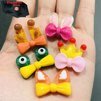 1 ADET Reçine Sevimli Karikatür buzdolabı mıknatısı Renkli Kawaii Yay Kurbağa Gözler Taç Tavşan Kulaklar buzdolabı mıknatısı Çocuk Hediyeler
