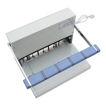 1 adet Üç Delikli Elektrikli Ciltleme Makinesi Kağıt Zımba XD-S40 Tel Ciltleme Makinesi Kağıt Kesici Dekoratif Delik Yumruk LK