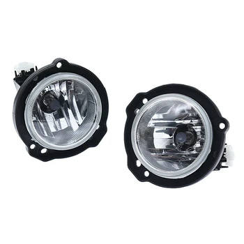 1 Çift LED Sis Lambası Ön Tampon Sis lamba ampulü Şeffaf Lens Toyota Avanza 2012-2019 için