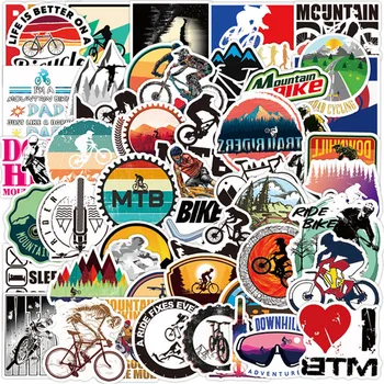10/30/50 ADET Dağ Bisikleti Çıkartmalar Su Geçirmez Açık MTB Bisiklet Sticker Serin DIY Dizüstü Bilgisayar Kaykay Bagaj Pegatinas