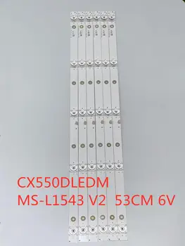 10 ADET 1tv Orijinal KALİTE MS-L1543 V2 ışık çubuğu CX550DLEDM MS-L1543 V2 A3 53 CM 6 V 188-192LM CX550DLEDM Arka ışık
