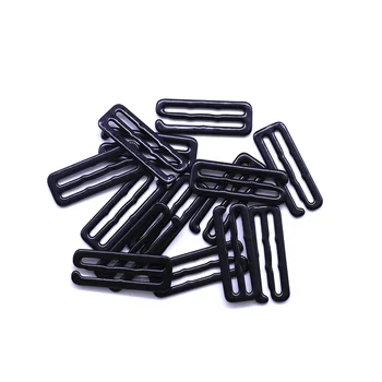 10 Adet / grup Kaplı Siyah Tip 9 Metal Bar Tokalar Klipler İç Çamaşırı Ayar Aksesuarları DIY Yüksek Kalite 30mm