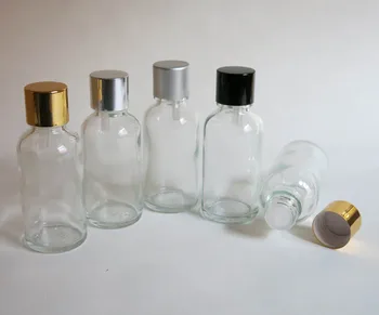 100 adet toptan 30ml şeffaf cam şişe redüktör damlalıklı ve kurcalanmaya açık kapak, vidalı cam şeffaf uçucu yağ şişesi