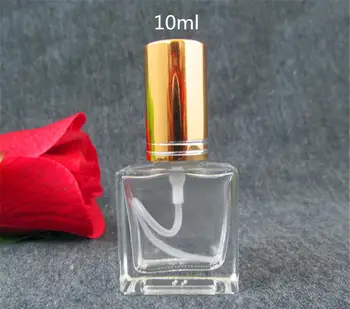 10ML Boş Parfüm Şişeleri Atomizer Cam Parfüm Şişeleri Cam Doldurulabilir Parfüm Şişesi Metal Sprey İle SN779