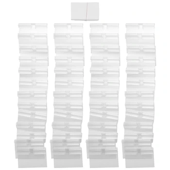 150 Adet Şeffaf Plastik Etiket Tutucu Fiyat Etiketi, raf etiketi Klip Çıkarılabilir Etiket Tutucu eşya kutuları Sepeti Etiketleri