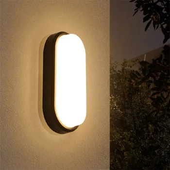 15W led dış duvar lambası Modern su geçirmez Moistureproof balkon sundurma ışık bahçe banyo dış ışık 85-265V