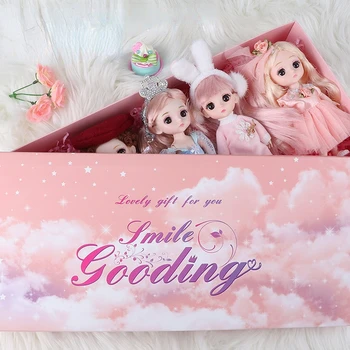 16 cm 13 ortak hareketli moda BJD bebek hediye kutusu oyuncak Prenses Bebek taklit bebek çocuk kız doğum günü hediyesi