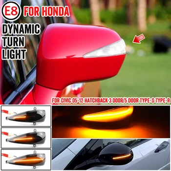 2 ADET LED Dinamik Dönüş sinyal ışığı Honda Civic için 8th MK8 Type-S Type-R FN 1 2 3 Ayna Göstergesi Flaşör Lambası Araba Aksesuarları