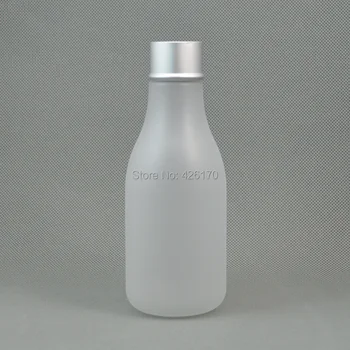 20 adet 200ml Plastik Losyon Şişesi vidalı kapaklı Buzlu PET Kozmetik Kavanoz Alüminyum Kap Doldurulabilir Şişe Boş Parfüm Şişesi