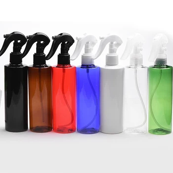 20 adet 250ml Yüksek Kaliteli Plastik pompa şişesi tetikli püskürtücü Kozmetik Konteyner Sis Püskürtücü İle Renkli PET Parfüm Şişesi