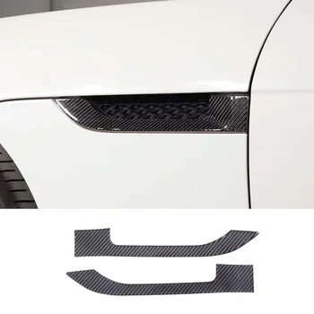 2013-2022 Jaguar F TİPİ yumuşak karbon fiber araba styling araba yan çamurluk hava çıkış dekorasyon çıkartması araba dış aksesuarları