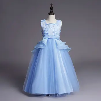 2020 kız prenses çocuk elbise bebek