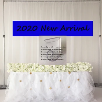 2020 Yeni Varış Romantik Vual Zemin Masa Etek Lüks Broş Düğün Dekorasyon İçin