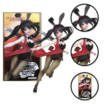 20CM Tokisaki Kurumi Anime Figürü Kawaii Seksi Tavşan Kız İki Boyutlu Kız Bebek Modeli PVC Masaüstü Koleksiyonu Süs