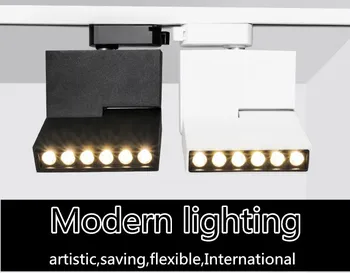 3 yıl garanti 3 satır Katlanabilir 6W / 12W Led ray lambası cob spot ışığı Tavana Monte Çoklu ışık kaynakları monte lamba
