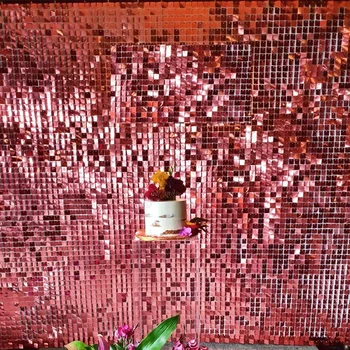 30cm x 30cm Pırıltılı Pullu Duvar Parti Zemin Sahne Dekoratif Levha Paneli Düğün Dükkanı Arka Plan Glam Özel Reklam İşareti DIY