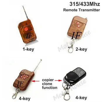 315 / 433MHz Kablosuz RF uzaktan kumandalı anahtar Düğme Anahtarı Verici Garaj Kapısı Kapısı İçin