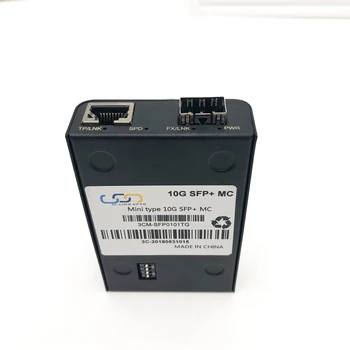 3C bağlantılı mini tip SFP + 10G Ortam dönüştürücü