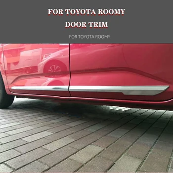 4 Adet Yan Kapı Vücut Trim Sopa Şerit Toyota İçin GENİŞ 2018 2019 ABS Krom Yan Kapı Kalıplama Araba Styling Aksesuarları