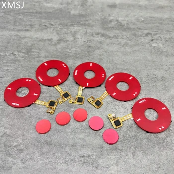 5 adet/grup kırmızı clickwheel tıklama tekerleği ve kırmızı merkezi düğme anahtarı iPod 6th 7th klasik 80gb 120gb 160gb U2 özel baskı