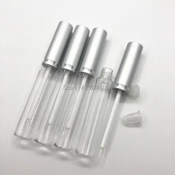 5 ML Temizle Boş Kozmetik Eyeliner Tüp n Gümüş Alüminyum Kapak, makyaj Kirpik Büyüme Sıvı Doldurulabilir Şişe, boş Tutkal Paketi