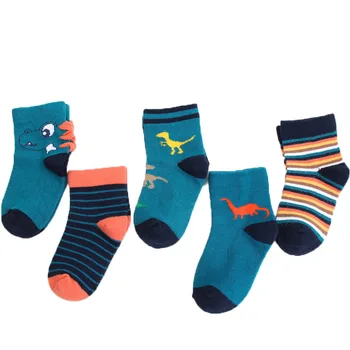 5 Pairs Çocuk Sonbahar Kış Karikatür Çorap Kızlar için Çocuklar Kızlar için Okul Spor Bebek Kız Giysileri Erkek Bebek Çorap