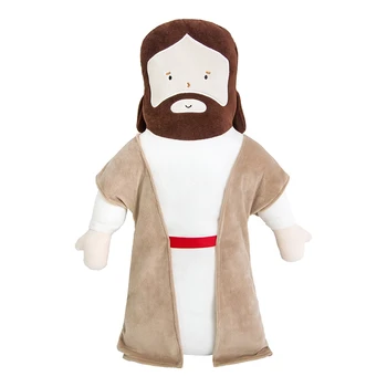 50Cm Dolması İsa Mesih peluş oyuncak Yumuşak Bebek Çocuk Odası Dekor Fotoğraf Sahne Kucaklama Yastık Hıristiyan Erkek Kız için hediye