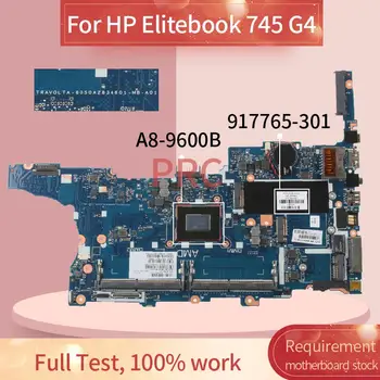 917765-301 HP Elitebook 745 G4 A8-9600B Laptop anakart 6050A2834601 DDR3 Dizüstü Anakart