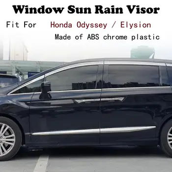 ABS Krom plastik Pencere Siperliği Havalandırma Tonları Güneş Yağmur Koruma araba aksesuarları Honda Odyssey / Elysion 2015-2020