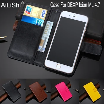 AiLiShi 100 % Özel Kılıf Için DEXP Ixion ML 4.7 Lüks Deri Kılıf Flip Top Kalite Kapak Telefonu Çanta Cüzdan Tutucu + Takip