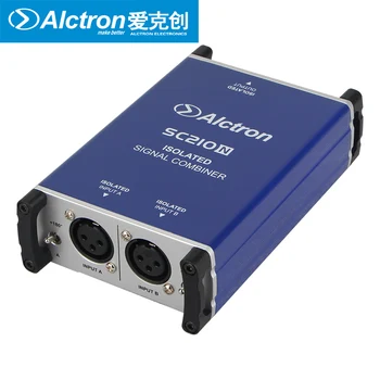 Alctron SC210N Profesyonel DI kutusu mikrofon birleştirici birleştirmek iki mikrofon dengeli sinyalleri bir dengeli mikrofon