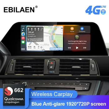Android 11.0 Multimedya Araba Radyo BMW 3/4 Serisi için F30 F31 F34 F32 F33 F36 NBT Sistemi GPS Navigasyon Mavi Anti G-lare Ekran