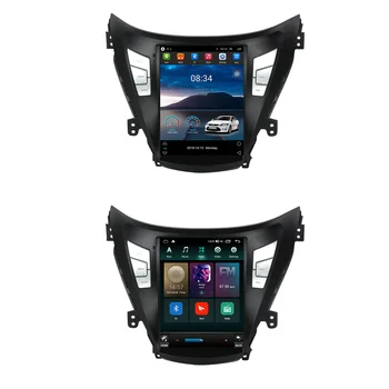 Android Araba Radyo Hyundai Elantra 2011-2016 İçin Tesla GPS Navigasyon Multimedya Stereo Kafa Ünitesi Ses Video Oynatıcı DSP Carplay