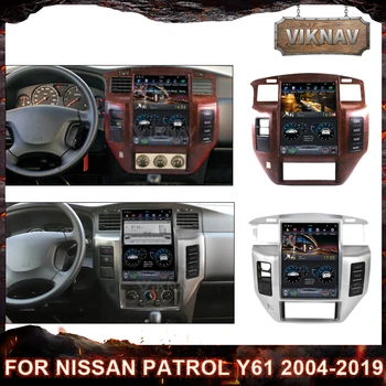 Android Araba Radyo Nissan Patrol İçin Y61 2004-2019 PX6 Multimedya Oynatıcı GPS Navigasyon CarPlay Kafa Ünitesi video sağlanan 2 din
