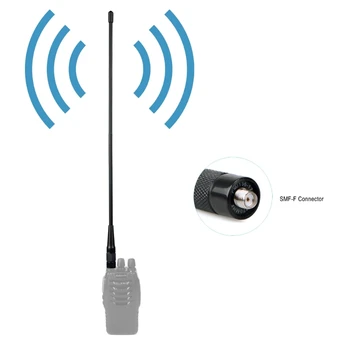 Anten Dual-Band UHF + VHF Yüksek Güç Kazançlar Antena için H-777, RT-5R, RT-B6, RT-5RV P8DC