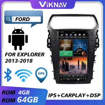 araba gps navigasyon multimedya oynatıcı ford explorer 2013-2018 için android radyo araba ses teyp hd dokunmatik ekran 13.6 inç