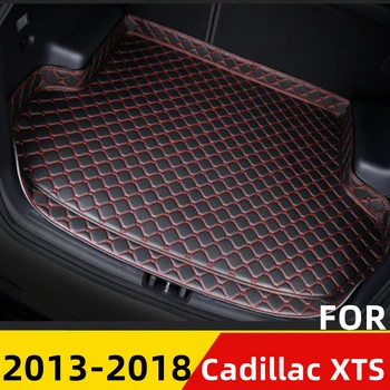 Araba Gövde Mat Cadillac XTS 2013 İçin 2014-2018 Yüksek Yan Su Geçirmez Arka Kargo Kapağı Halı Pedi OTO Kuyruk Aksesuarları Boot Liner