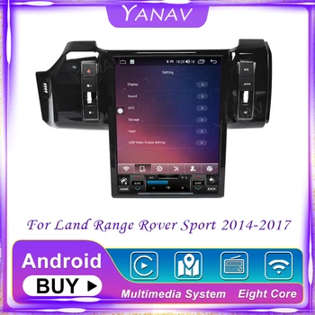 Araba Radyo Ses Android 2 Din Land Range Rover Sport 2014-2017 İçin GPS Navigasyon Otomatik teyp Multimedya MP3 oyuncu