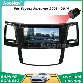 Araba Radyo Toyota Fortuner 2008 - 2014 İçin Kablosuz WİFİ GPS Navigasyon Stereo Multimedya Oynatıcı Başkanı Ünitesi 2 Din Autoradio