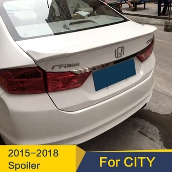 Arka Bagaj Kapağı Araba Spoiler Kanat Honda City 2015 - 2018 İçin ABS Malzeme Araba Arka Kanat Dekorasyon Adanmış Aksesuarları Spoiler
