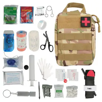 Askeri Survival İlk Ait Molle Çantası Tıbbi Acil Survival İlk Yardım Kiti Askeri Taktik Turnike Bandaj Kamp İçin