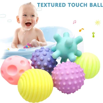 Bebek Oyuncak Top Geliştirmek Bebek Dokunsal Duyuları Oyuncak Dokunmatik Top çocuk oyuncakları Bebek Eğitim Topu Masaj Yumuşak Top 0-12 Ay