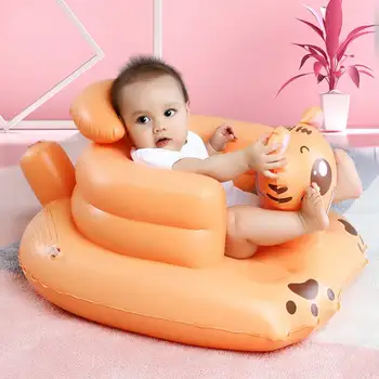 Bebek Şişme Sandalye Ev Çocuk Mobilya Silla Infantil Bebek Karikatür Kaplan Arkalığı Öğrenmek Oturmak Sihirli Koltuk şişme sofa
