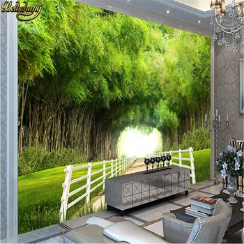 beibehang 3d stereoskopik duvar kağıdı Çin dekorasyon duvar duvar kağıdı oturma odası girişinde yemek Mürekkep Büyük bambu duvar kağıdı