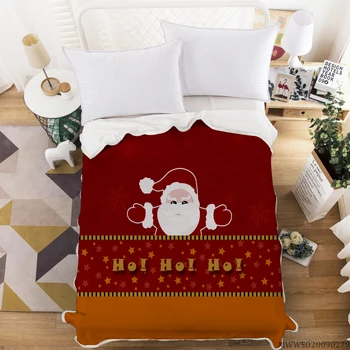 Benzersiz Noel Desen Tasarım Battaniye 3D Noel Baba Baskı Battaniye Süper Yumuşak Moda Modern Ev yatak takımı