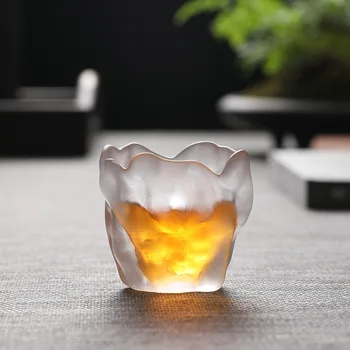 cam çay fincanı 50ml kung fu içecek bardağı küçük çay fincanı şarap bardağı